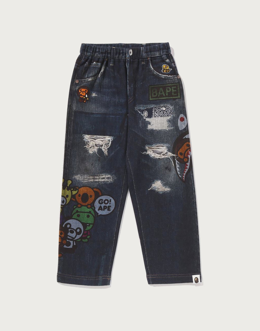 BABY MILO FRIENDS DENIM PRINT SWEAT PANTS KIDS