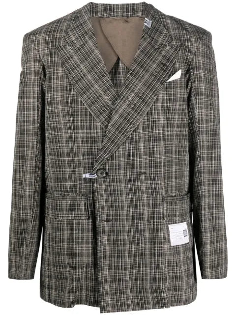 Maison MIHARA YASUHIRO checked-pattern blazer