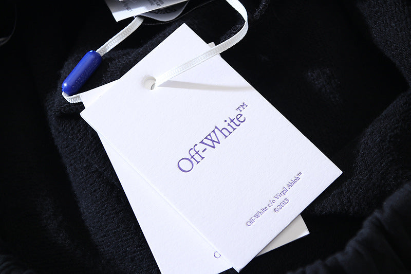 OFF-WHITE "OFF" Dual-Leg Stencil Cotton Sweatshorts