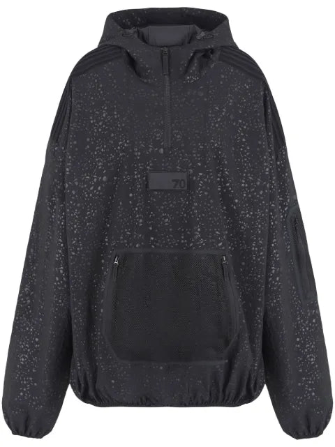 Ea7 Emporio Armani logo-rubberised hoodie
