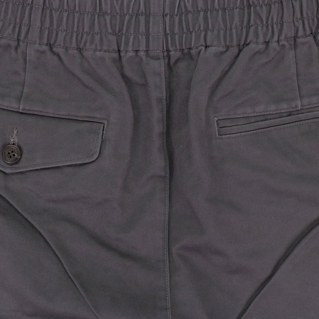 GRAY DRAWSTRING CHINO SHORTS
