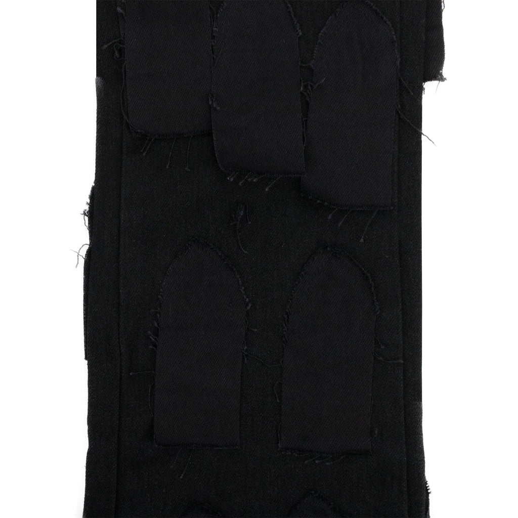 BLACK FLYAWAY STRAIGHT-FIT JEANS