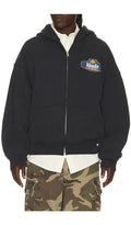 Rhude Racing Crest Zip-Up Hoodie