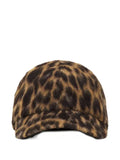 Lanvin leopard-print baseball cap