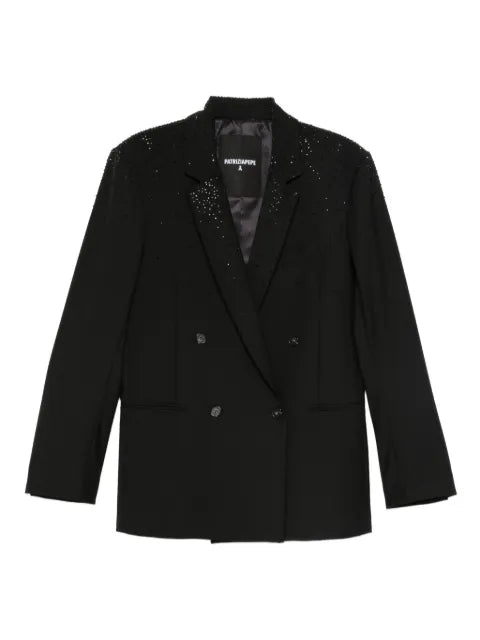 Patrizia Pepe rhinestone-embellished blazer