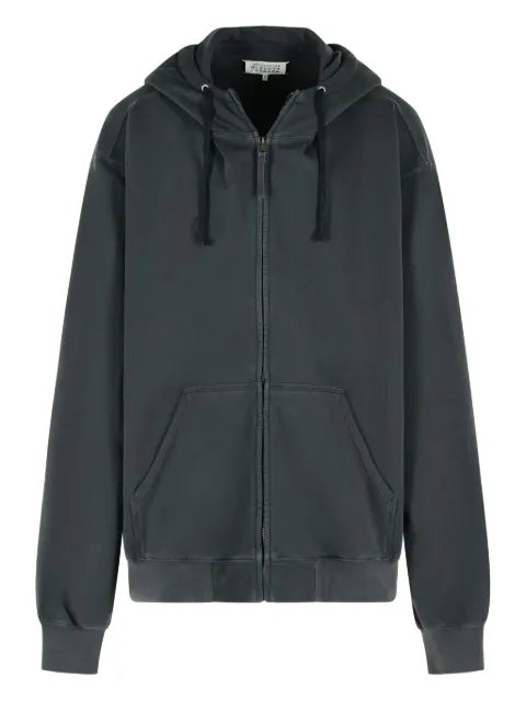 Maison Margiela zip-up drawstring hoodie