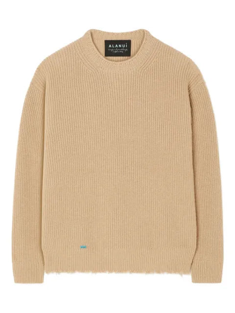 Alanui ribbed frayed sweater