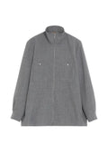 Valentino Garavani shirt jacket in mouliné wool