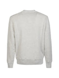 Autry embroidered logo crewneck sweatshirt in light grey mélange