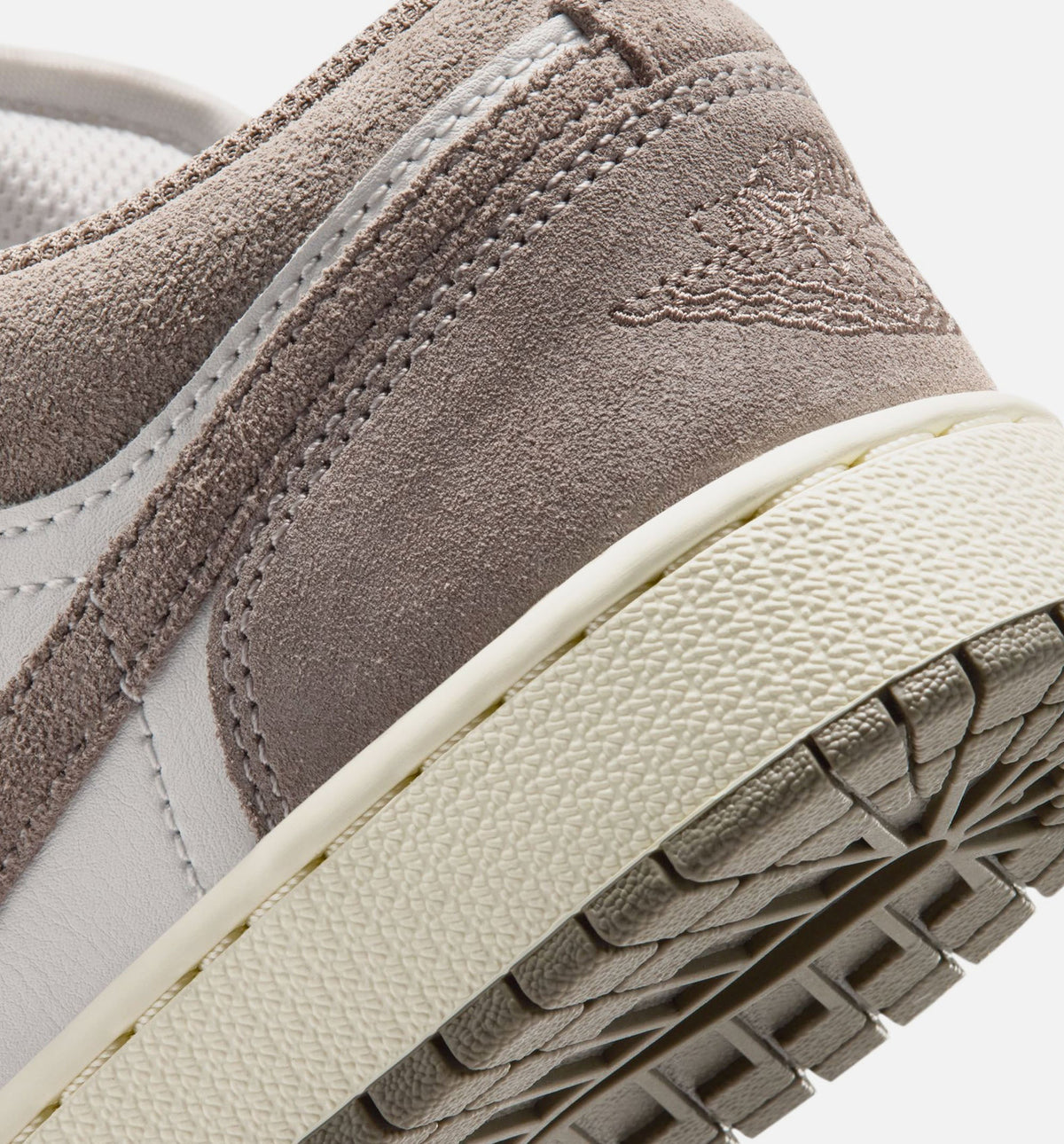 Air Jordan 1 Low Grade School Lifestyle Shoes - Olive Grey/Enigma Stone/Summit White
