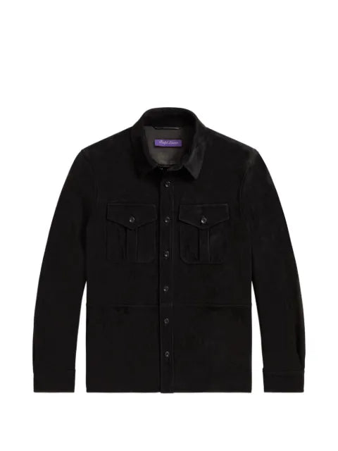 Ralph Lauren Purple Label suede cargo jacket