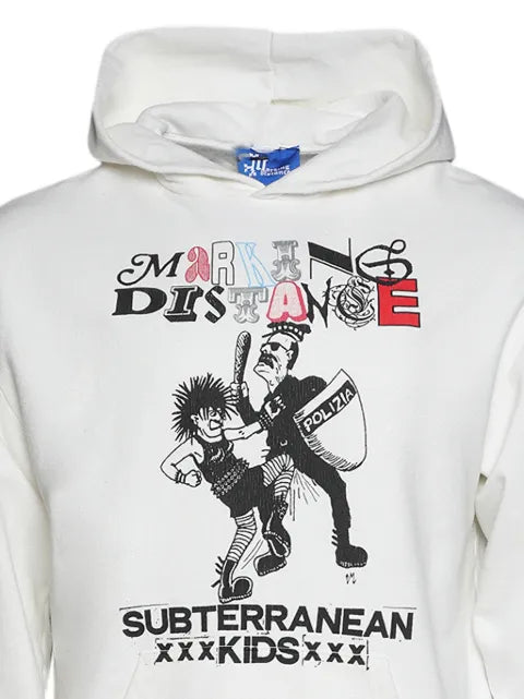 MARKING DISTANCE graphic-print hoodie