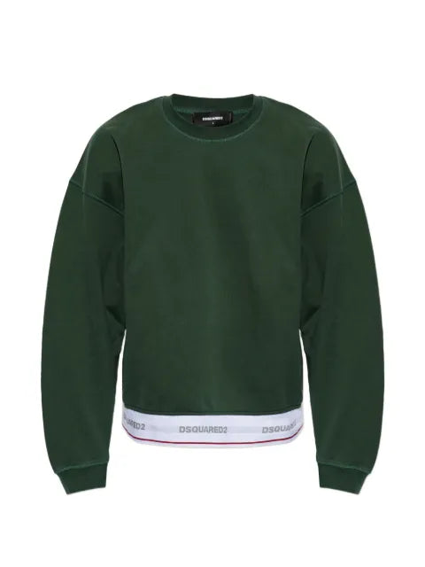 DSQUARED2 logo-waistband sweatshirt