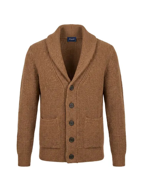 Drumohr shawl-collar ribbed cardigan