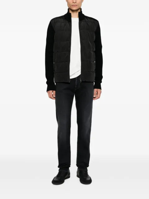 Herno quilted knitted jacket
