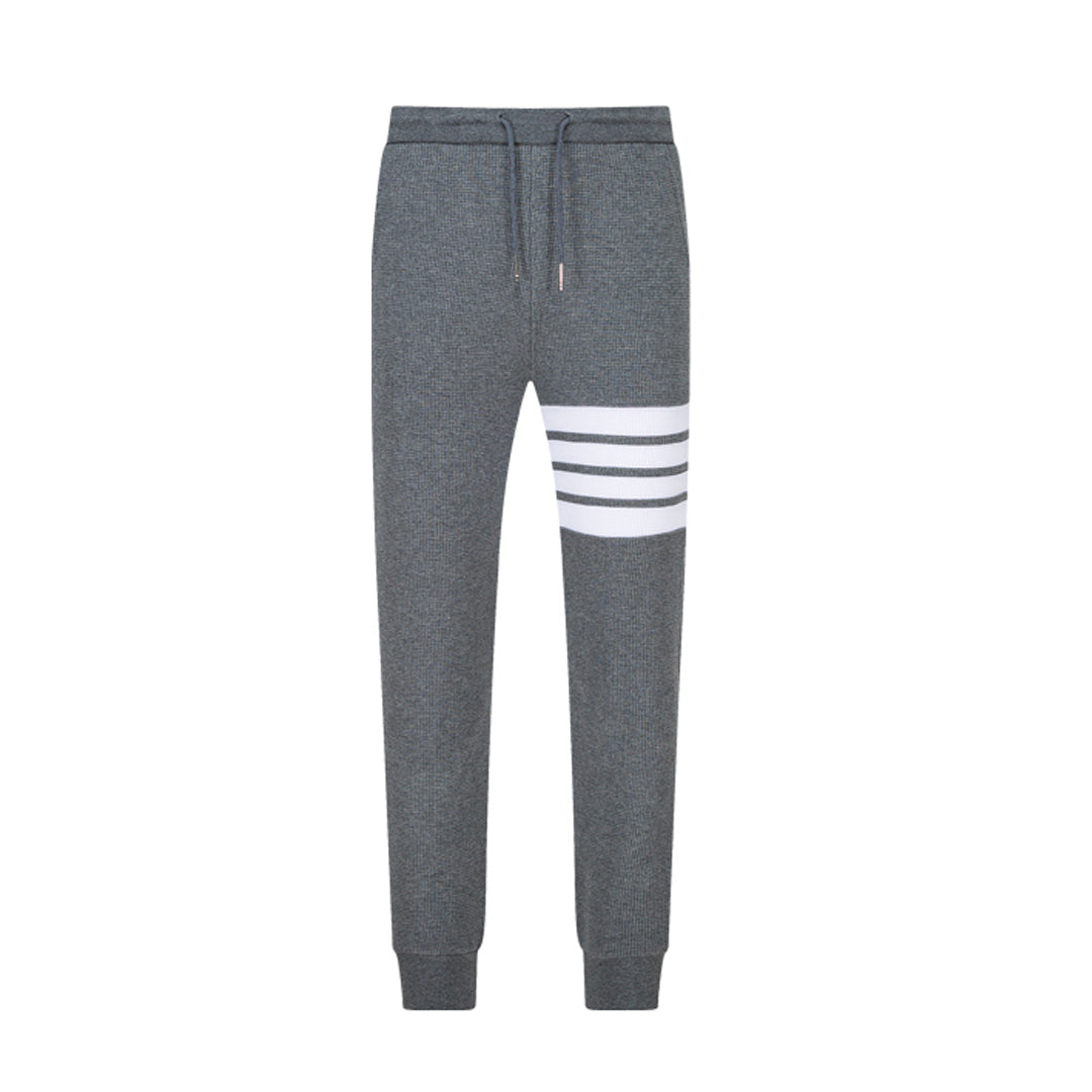 Thom Browne Style Four-Bar Sweatpants