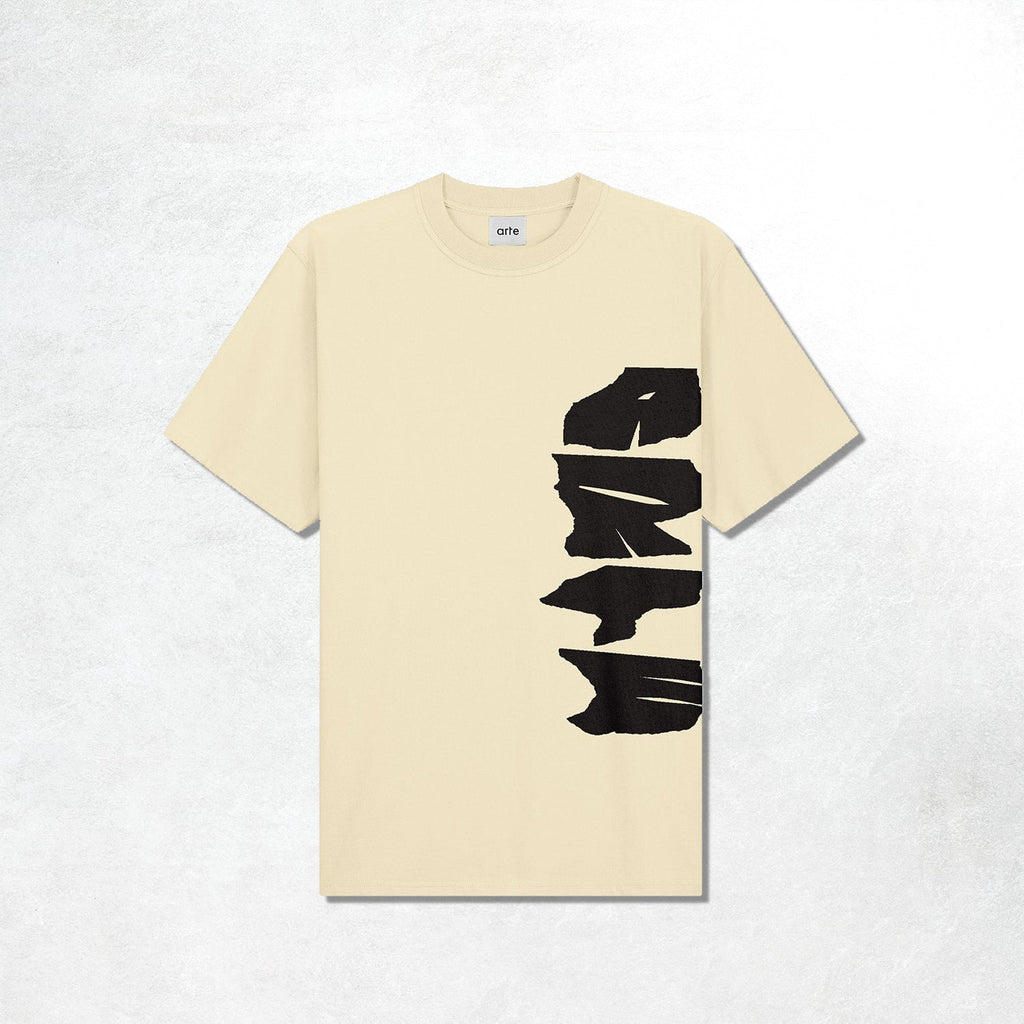 Arte Side Logo T-shirt: Cream