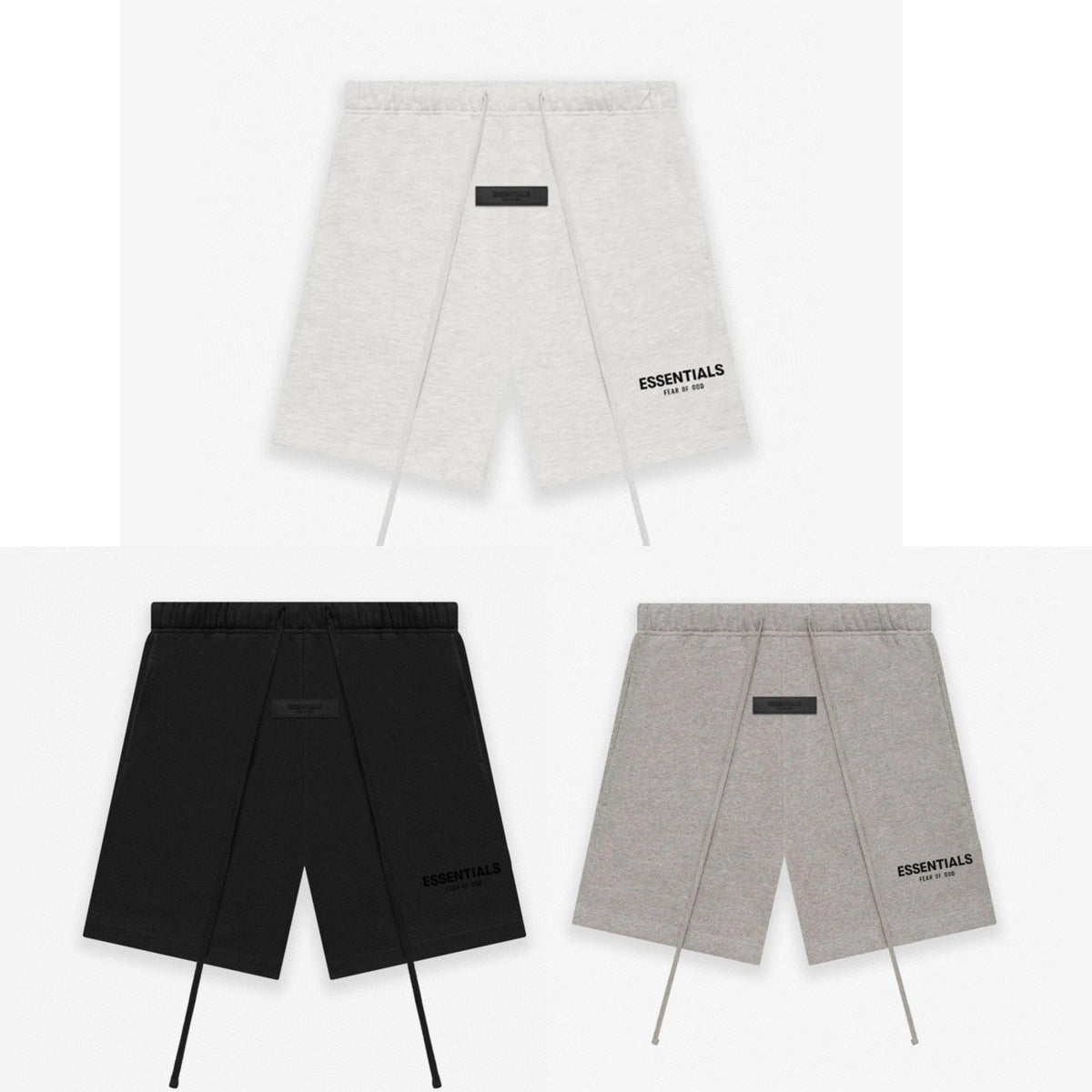 Fear of God Essentials Flocked Letter Fleece-Lined Drawstring Shorts