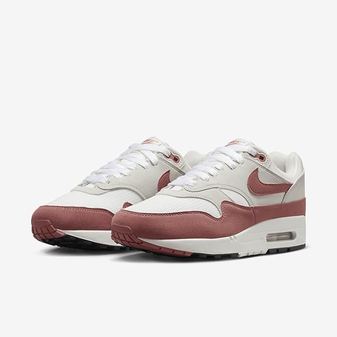 Women's Nike Air Max 1 '87 Sail/Canyon Pink-Black (HM6133 133)
