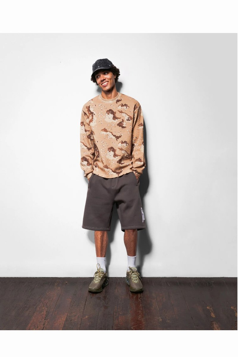 BUTTER WAFFLE L/S T-SHIRT Desert Camo