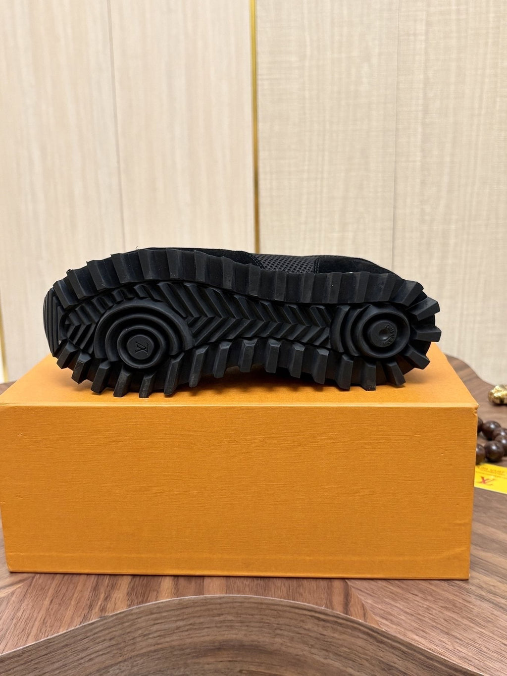 Louis Vuitton Black & Dark Gray Low-Top Sneakers - Chunky Treaded Sole
