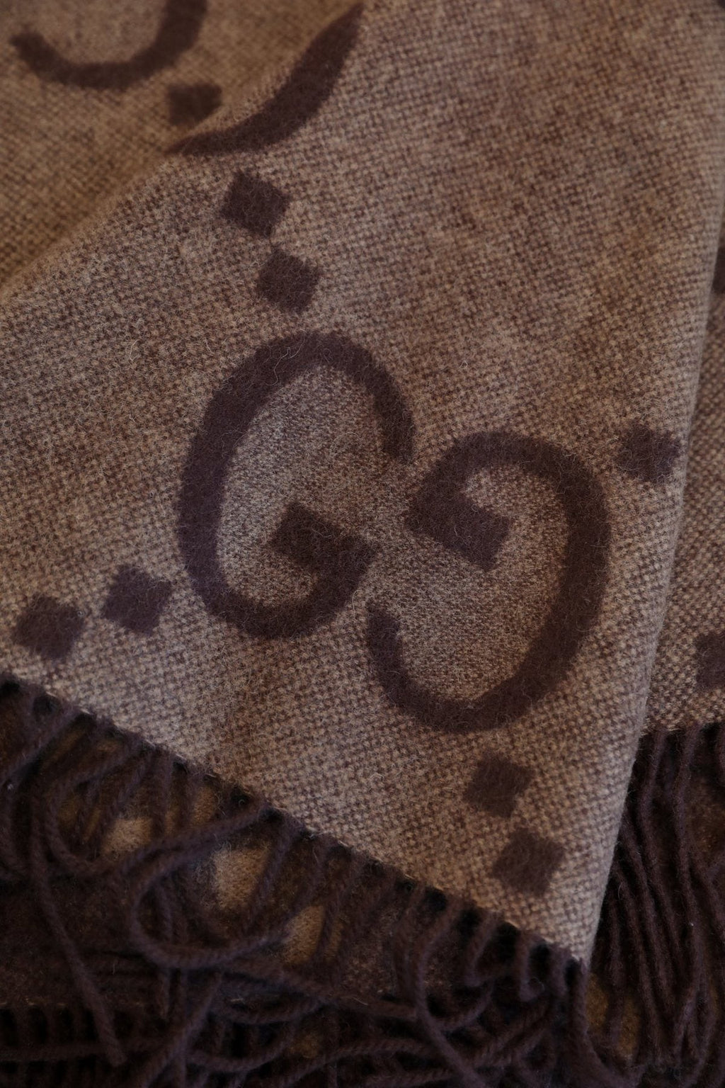Gucci Fringed Monogram Cape