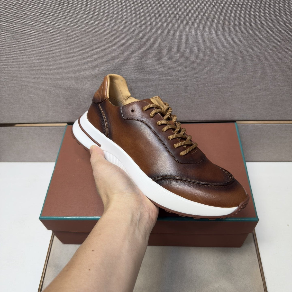 Loro Piana Men's Leather Casual Sneakers