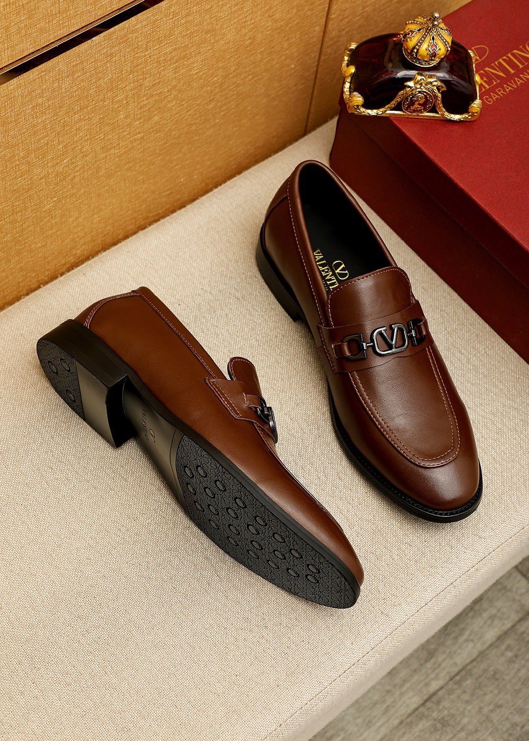 Valentino Tapered Toe Loafers