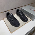 Prada Men's Low-Top Lace-Up Sneakers - Paneled Upper