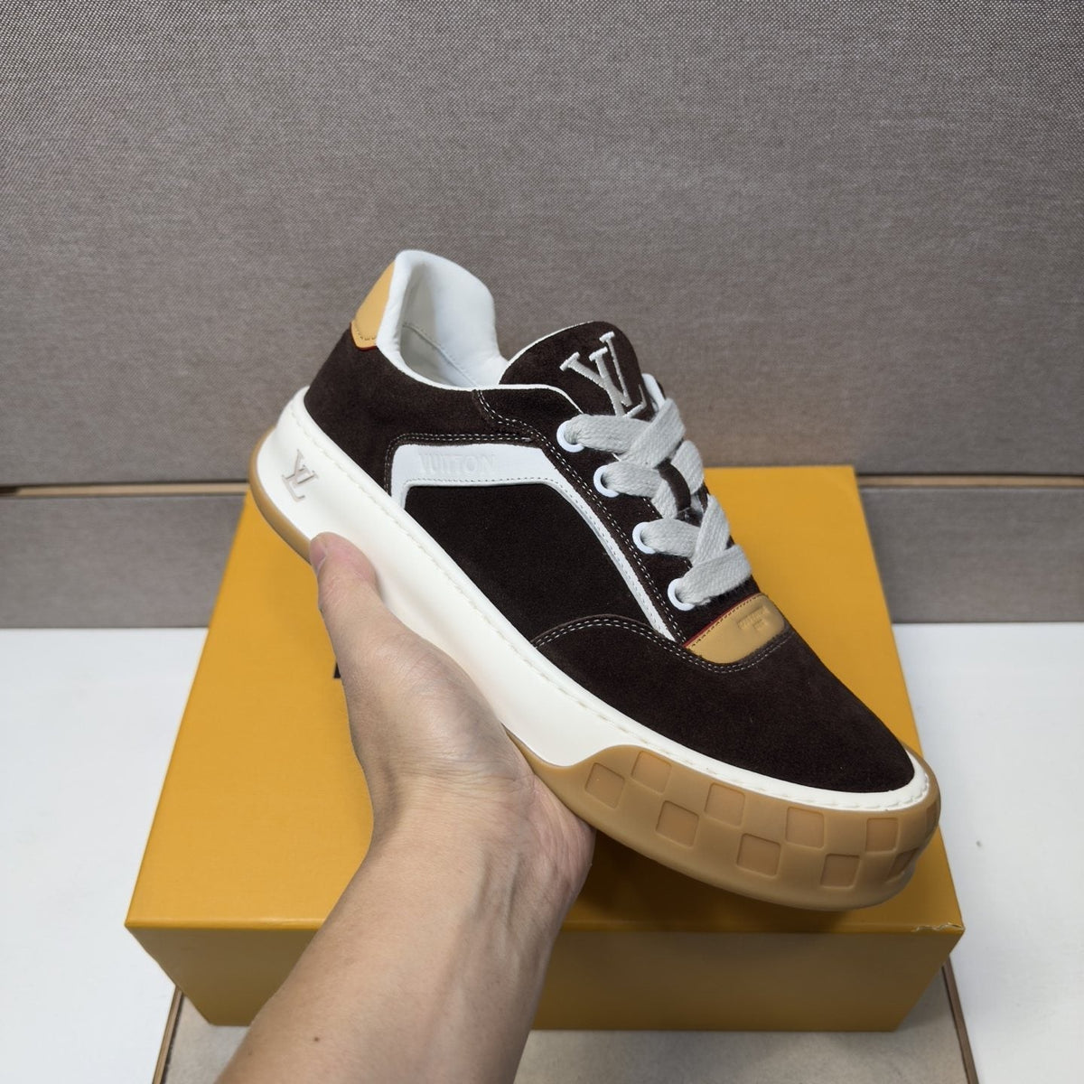 Louis Vuitton Men's Paneled Low-Top Sneakers