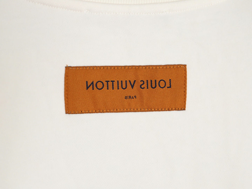 Louis Vuitton Sketch-Style Pumpkin Graphic Crewneck Sweatshirt - Cream