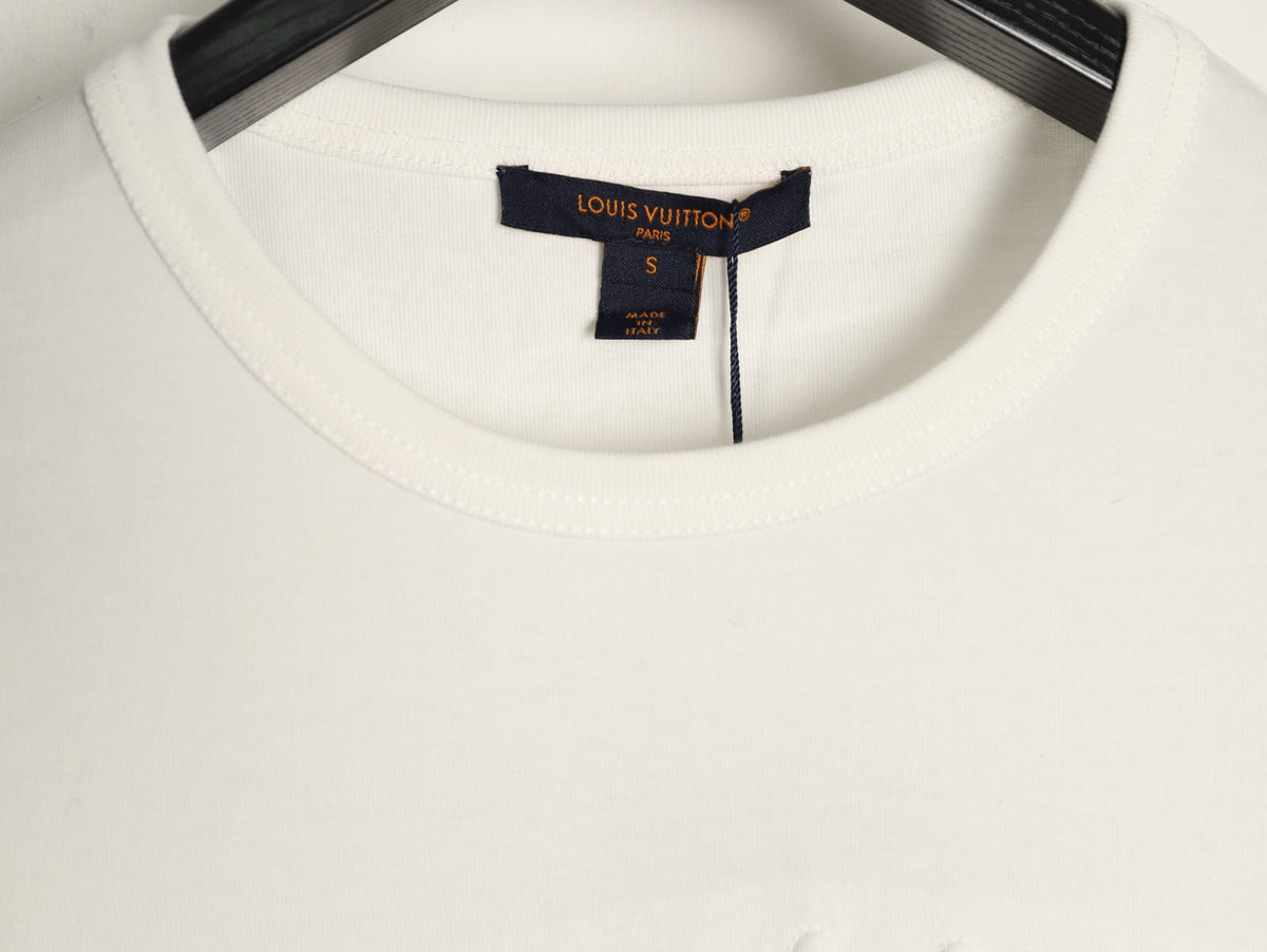 Louis Vuitton Tonal Chest-Logo Short-Sleeve T-Shirt - Cream